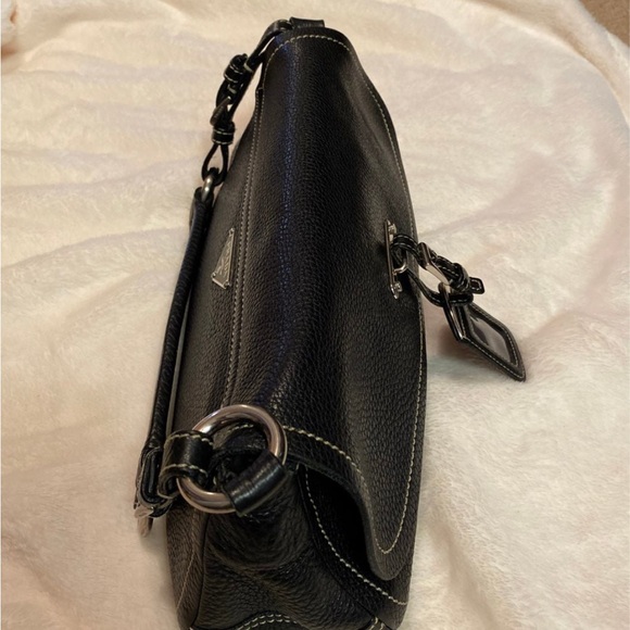 Prada Black Leather Designer Shoulder Bag Authentic - Picture 9 of 12